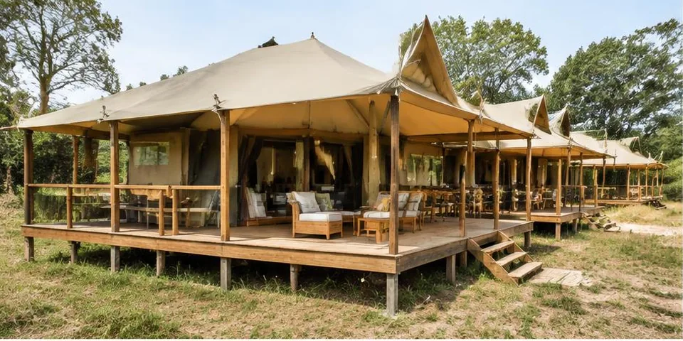 Safaritent met veranda