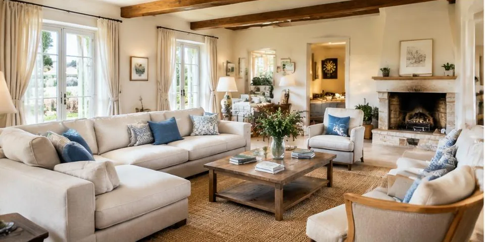 Woonkamer met grote zithoek